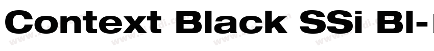 Context Black SSi Bl字体转换